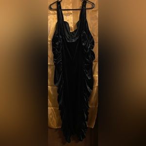 Black velvet dress